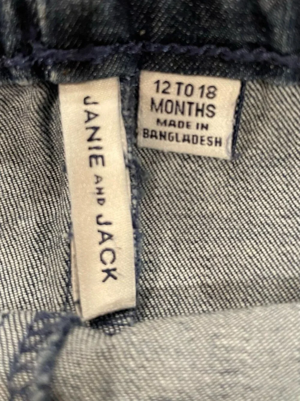 Janie and Jack Ruffle Cuff Jeans - 12-18 mo.
